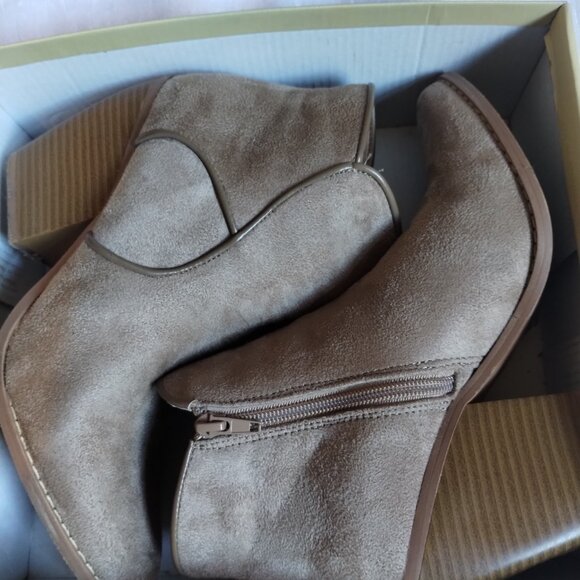 Heel ankle Boot "beige" - Picture 3 of 4